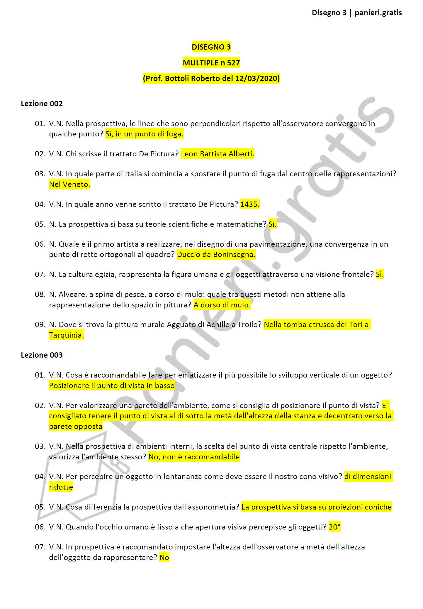 Paniere Disegno 3 - Multiple - Bottoli - Design e discipline della moda - eCampus